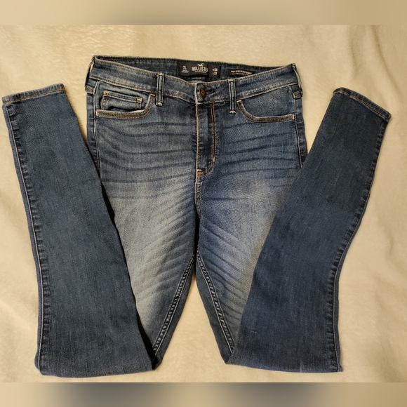 Hollister Denim - Hollister High Rise Super Skinny Classic Stretch 7L, W-28, L-32, Junior/Women